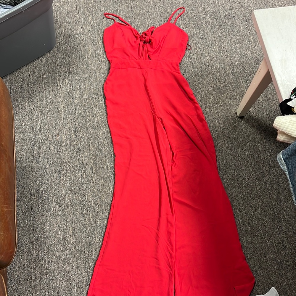 Red jumpsuit